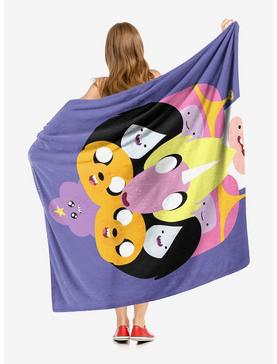 Adventure Time Crazy Split Throw Blanket, , hi-res