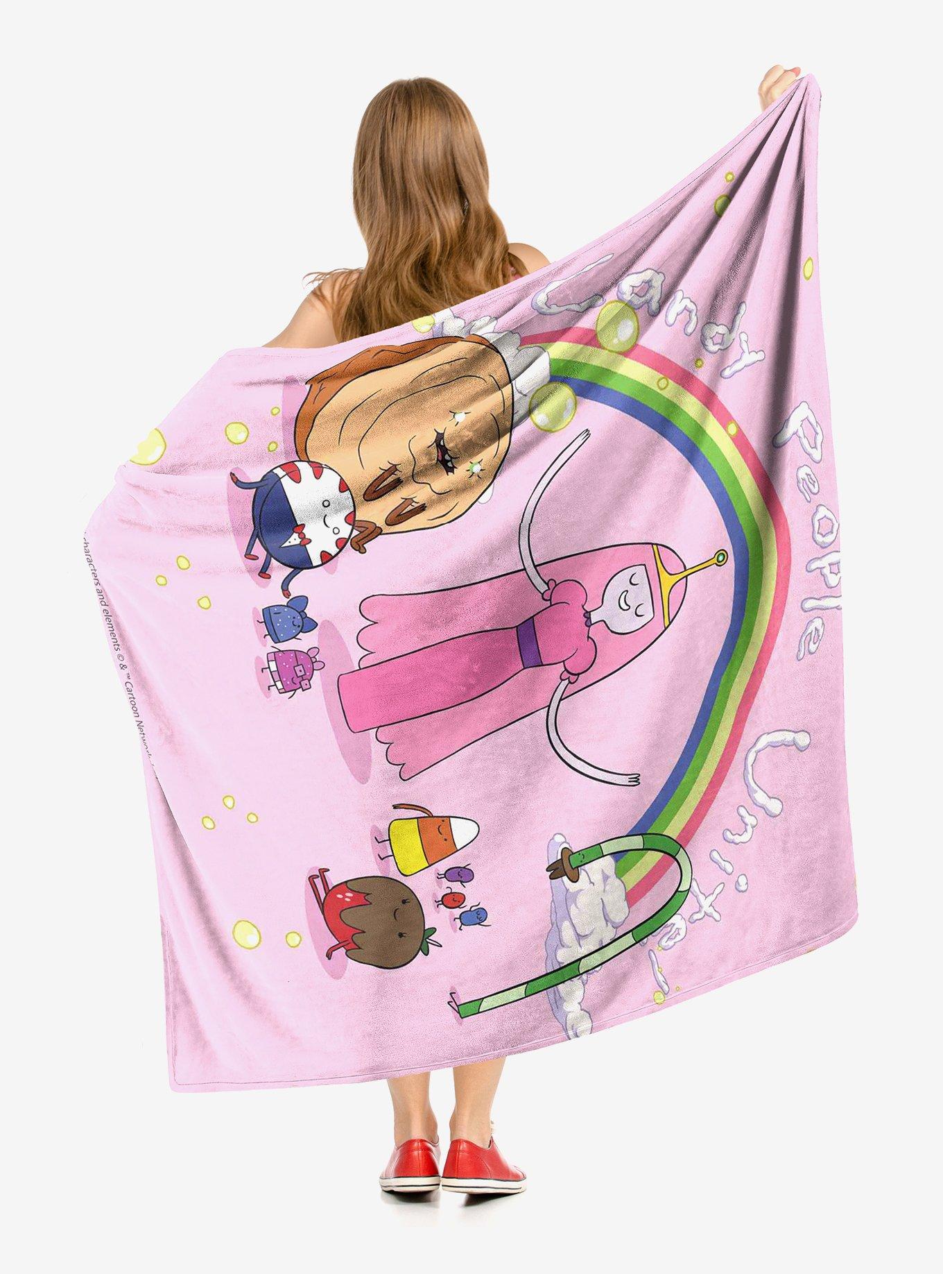 Adventure Time Candy People Unite Throw Blanket, , hi-res