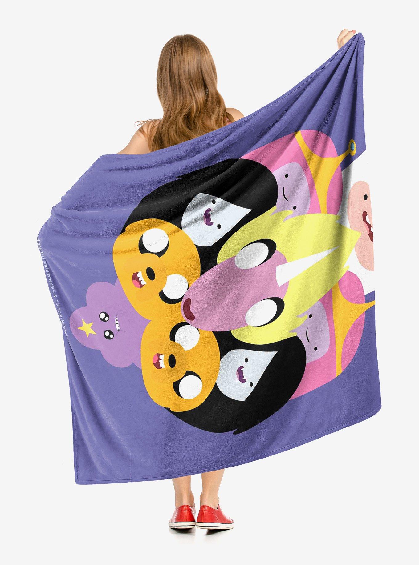 Adventure Time Crazy Split Throw Blanket, , hi-res