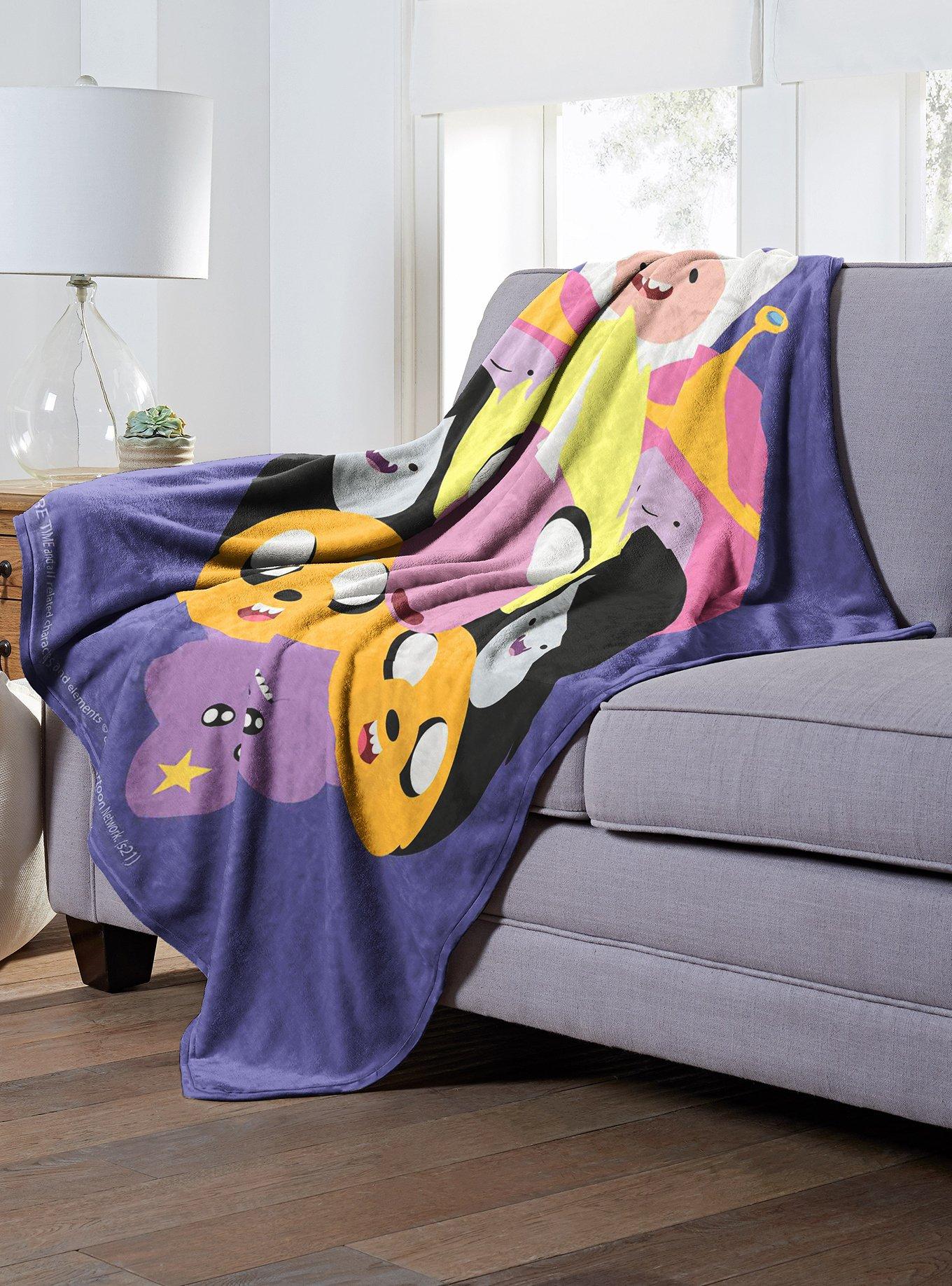 Adventure Time Crazy Split Throw Blanket, , alternate