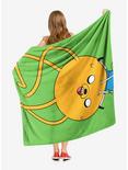 Adventure Time Taking A Ride Throw Blanket, , alternate