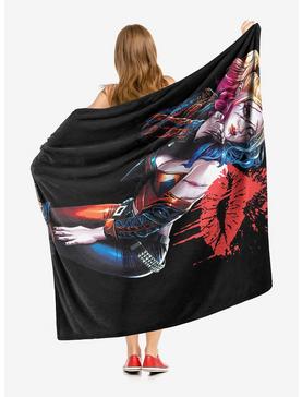 DC Comics Batman Harley Cover Throw Blanket, , hi-res