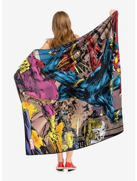 Plus Size Marvel Black Panther Time To Pounce Throw Blanket, , hi-res