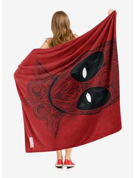 Plus Size Marvel Deadpool Flourishing Deadpool Throw Blanket, , hi-res