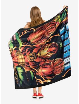 Marvel Iron Man Hands Throw Blanket, , hi-res