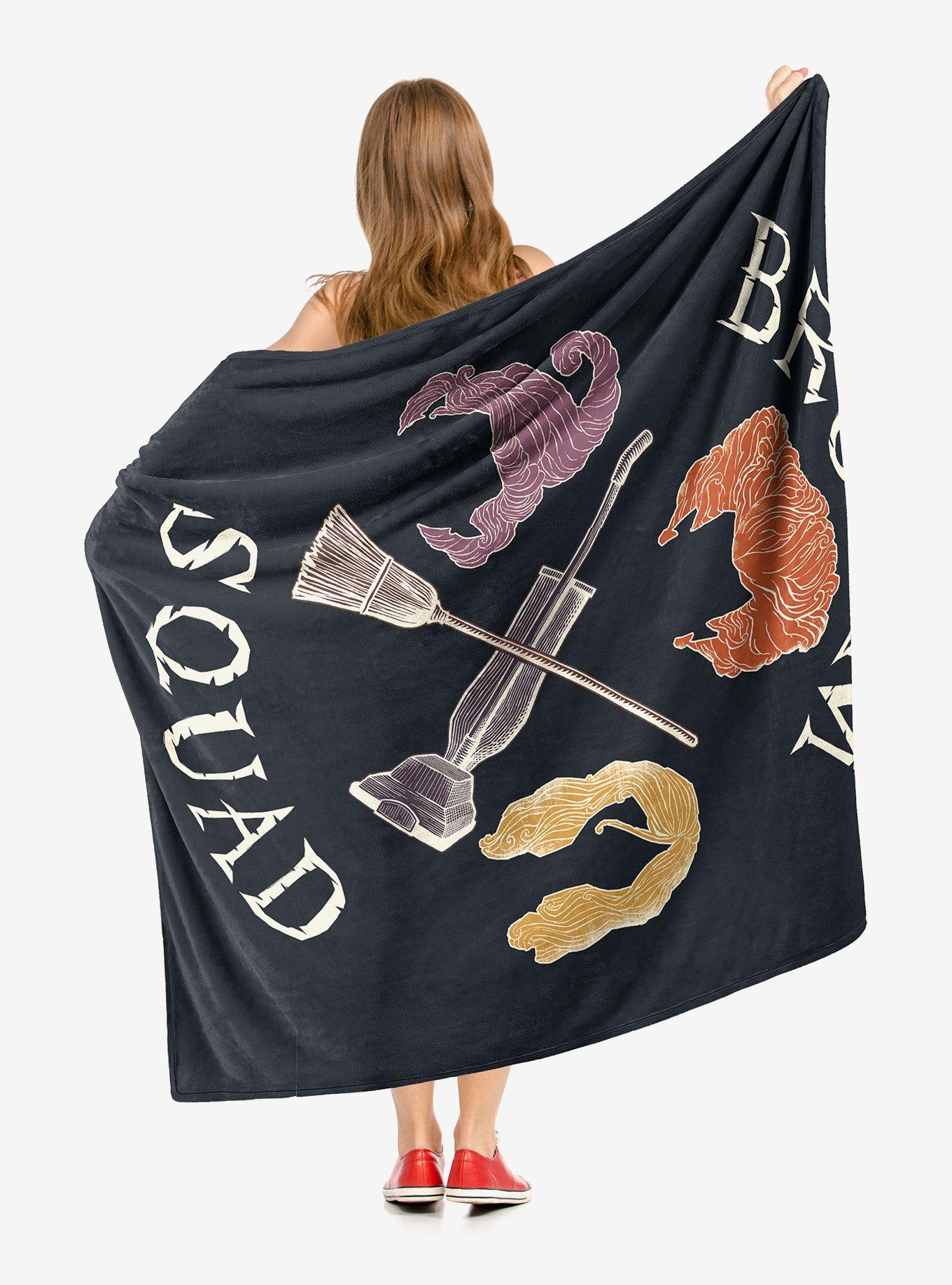 Disney Hocus Pocus Broom Squad Throw Blanket, , alternate