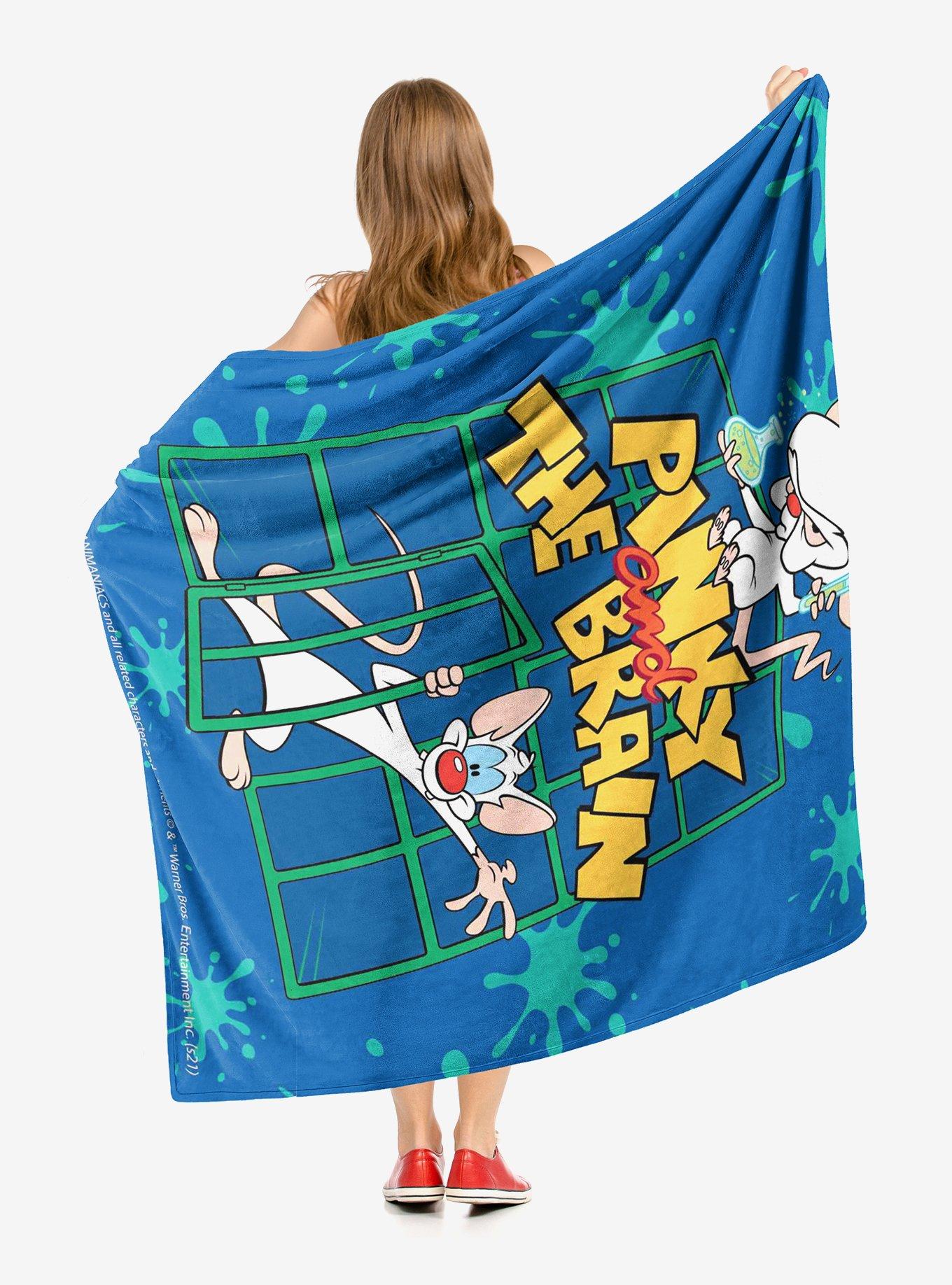 Animaniacs Pinky And Brain Throw Blanket, , hi-res