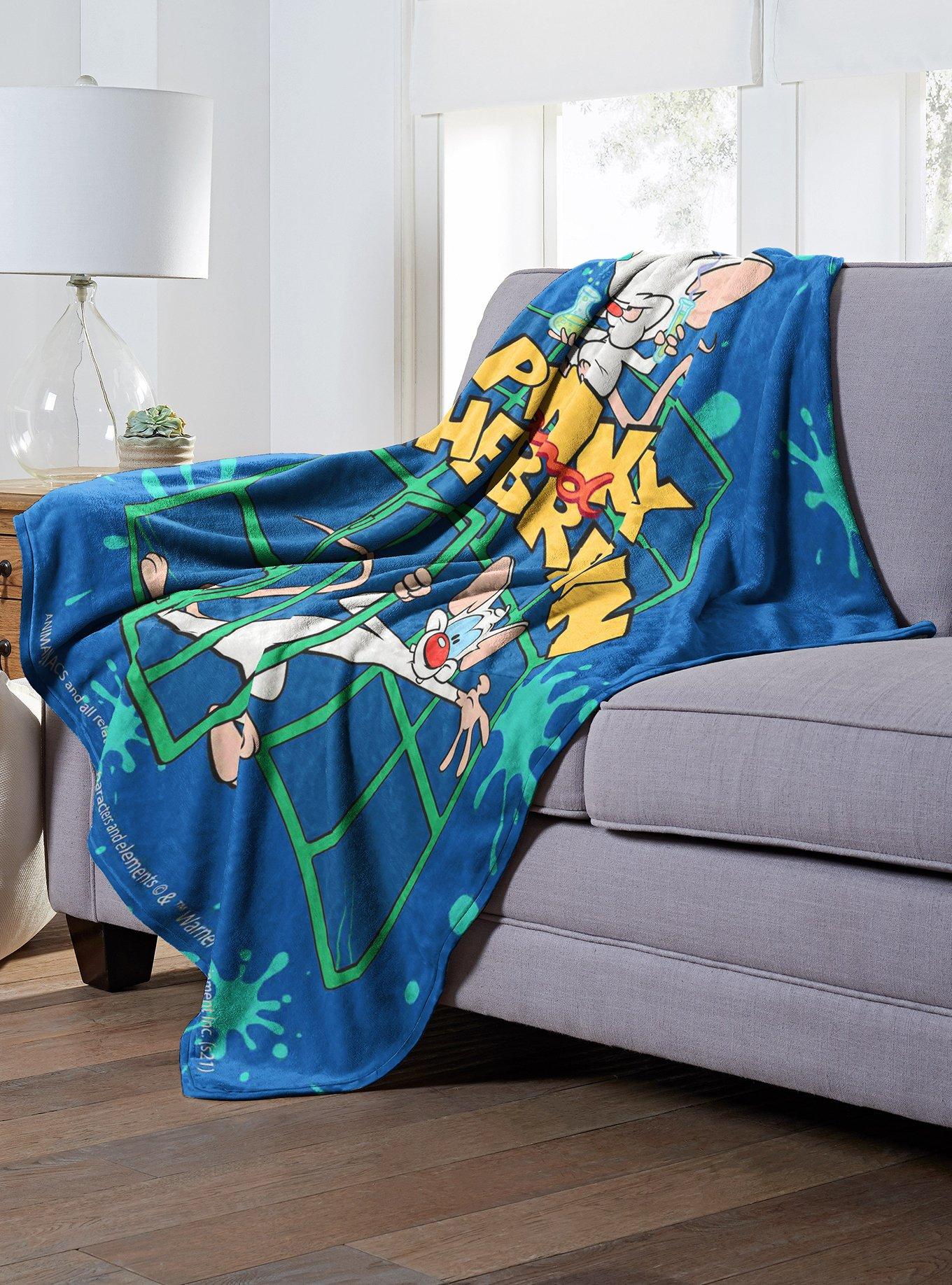 Animaniacs Pinky And Brain Throw Blanket, , alternate