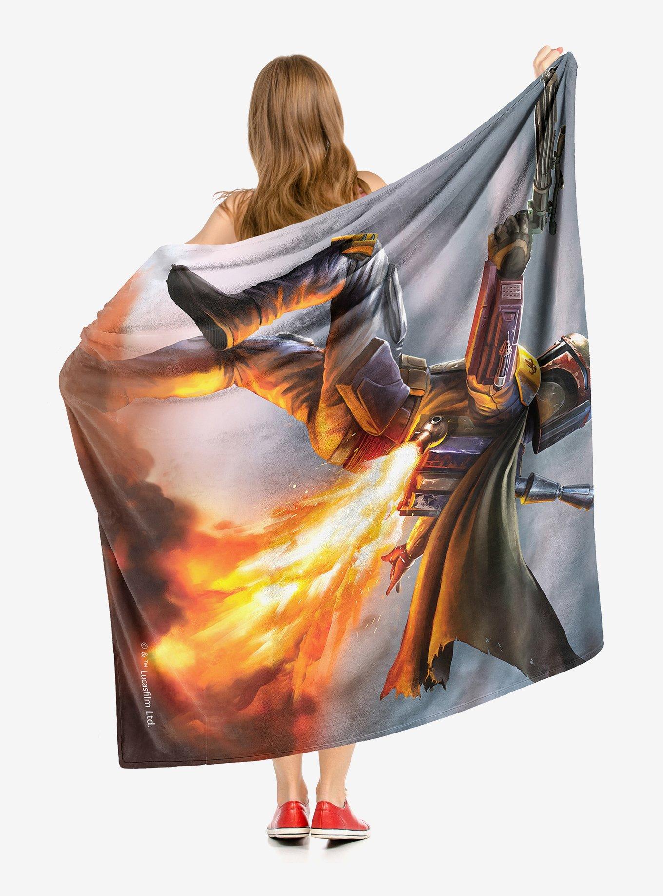 Star Wars Boba Blast Throw Blanket, , hi-res