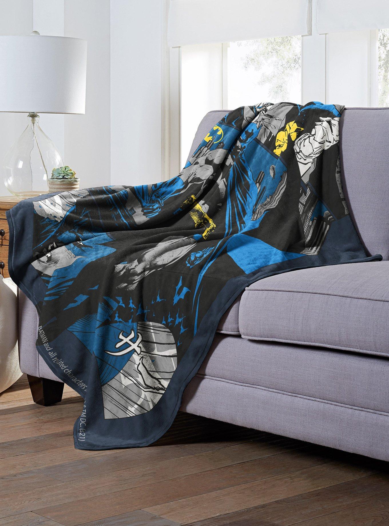 DC Comics Batman Anime Joker Throw Blanket, , alternate