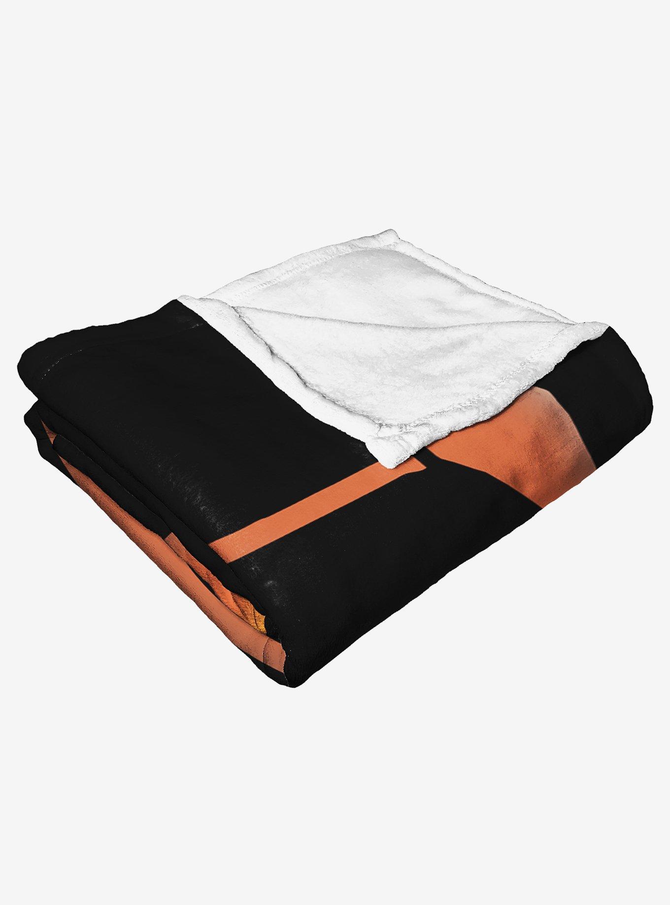 Star Wars Boba Fett Jack-O'-Lantern Throw Blanket, , alternate