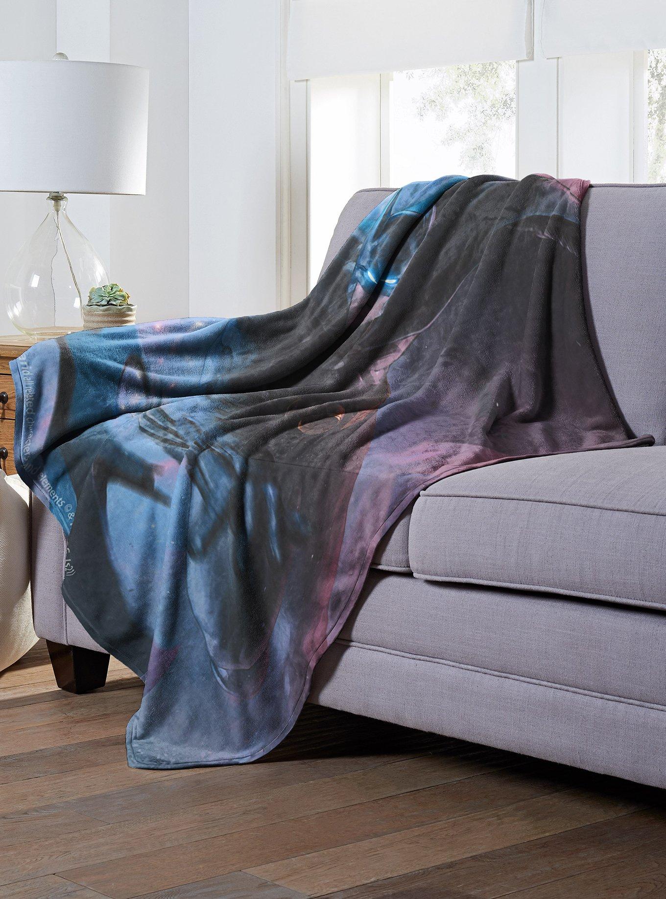 DC Comics Batman Batarang Cover Throw Blanket, , alternate