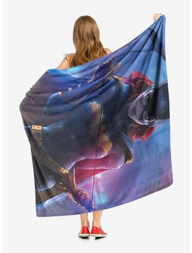 DC Comics Batman Batgirl Cover Throw Blanket, , hi-res