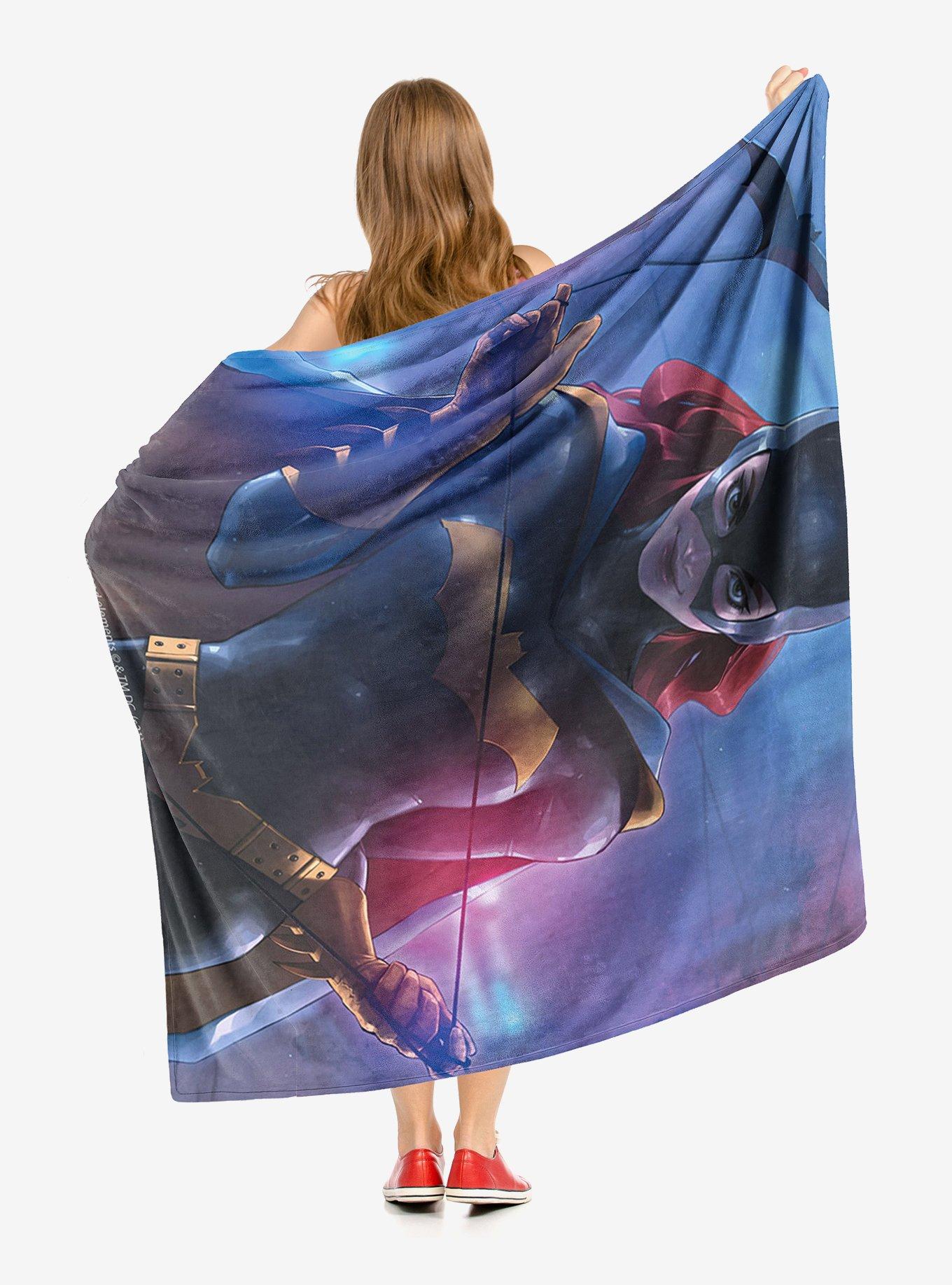 DC Comics Batman Batgirl Cover Throw Blanket, , hi-res