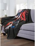 DC Comics Batman Harley Cover Throw Blanket, , alternate