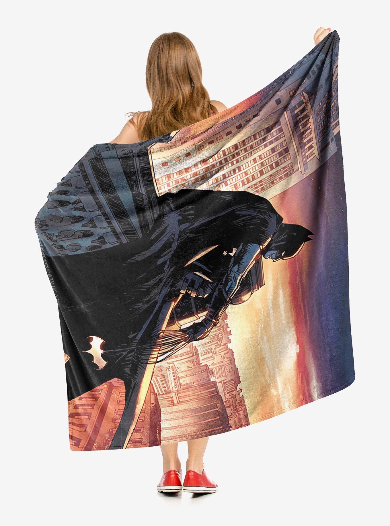 DC Comics Batman Knight Watch Throw Blanket, , alternate