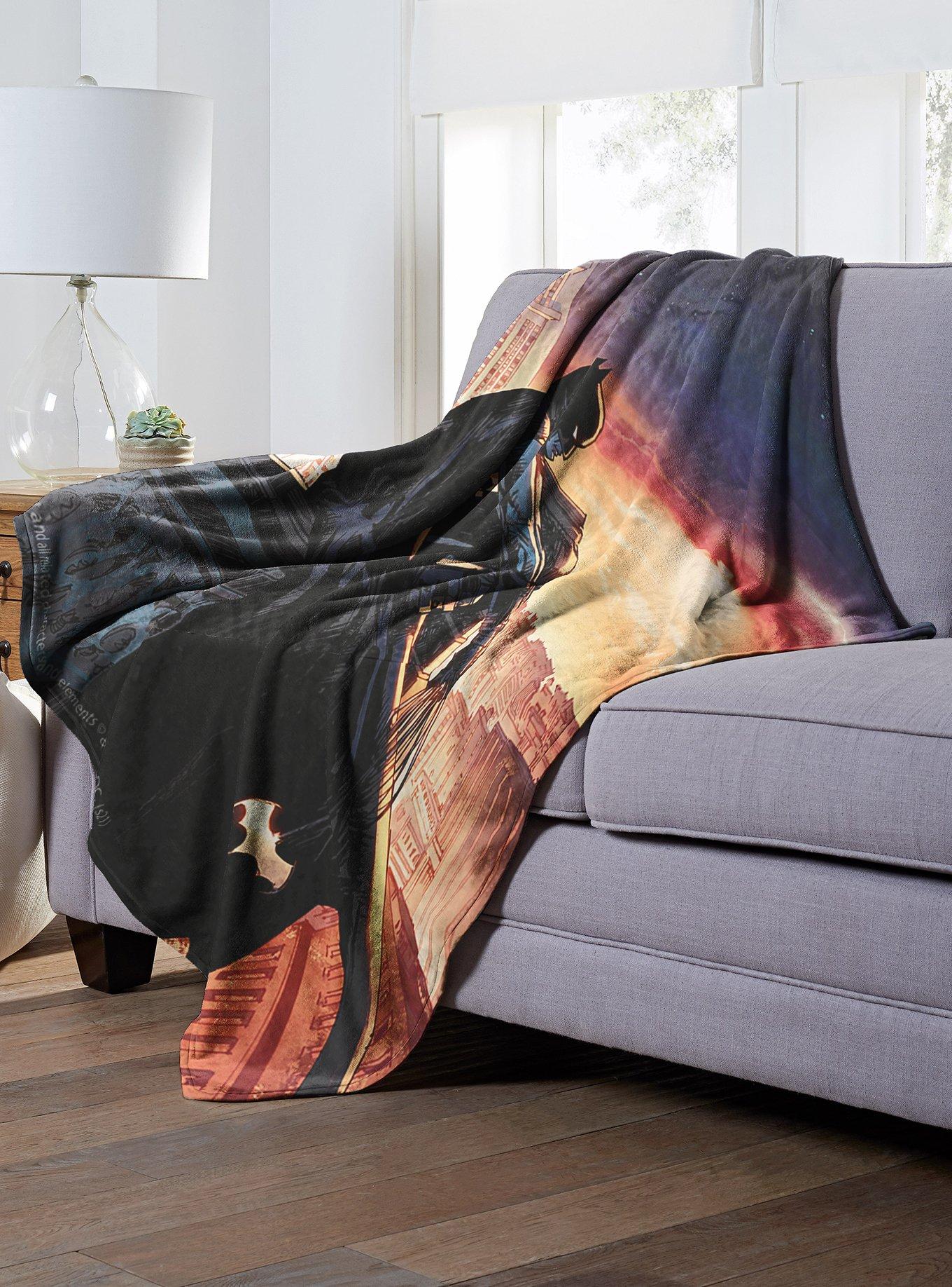 DC Comics Batman Knight Watch Throw Blanket, , alternate