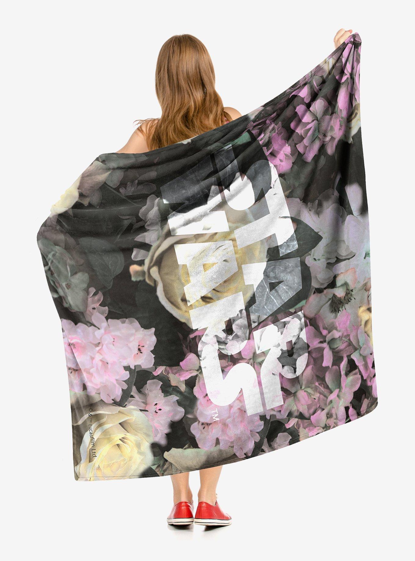 Star Wars Floral Logo Throw Blanket, , alternate