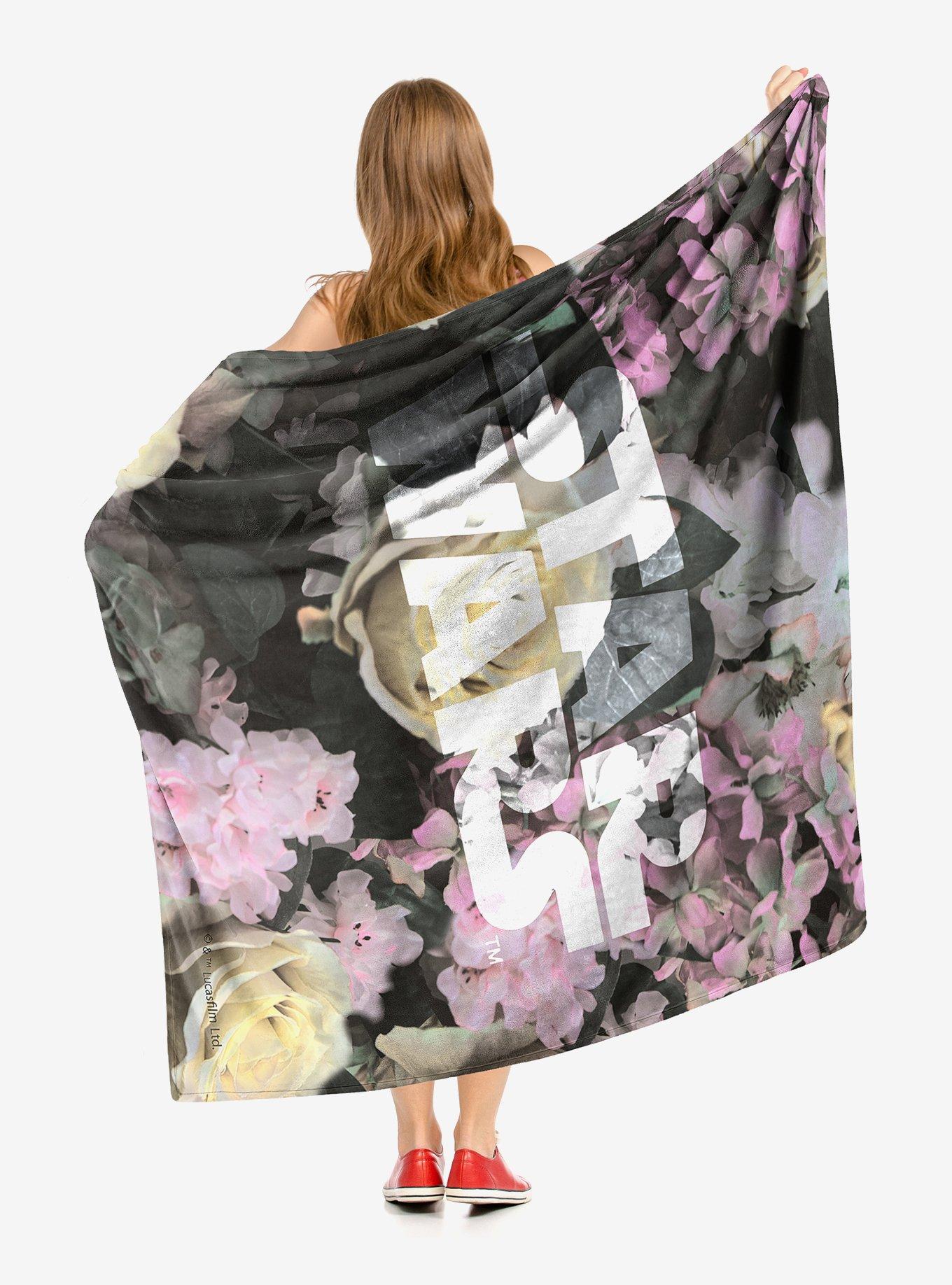 Star Wars Floral Logo Throw Blanket, , hi-res