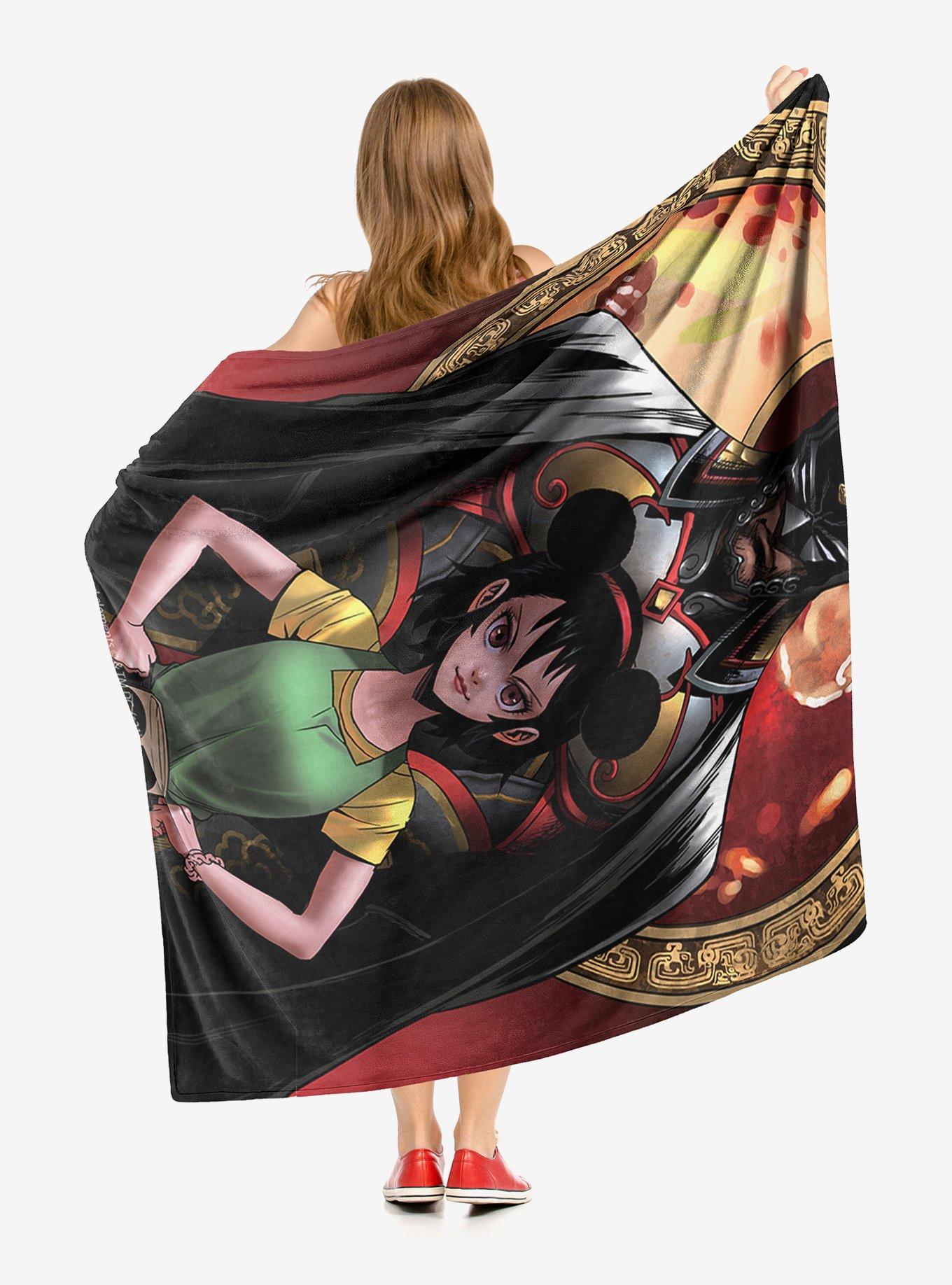 DC Comics Batman Lone Bat And Cub Throw Blanket, , hi-res