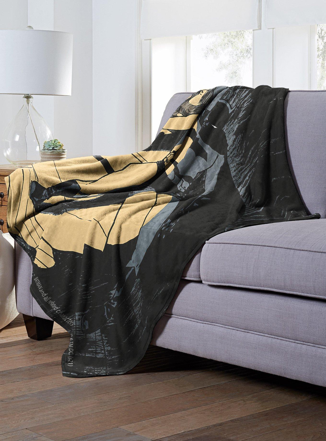 DC Comics Batman Spotlight Throw Blanket, , alternate