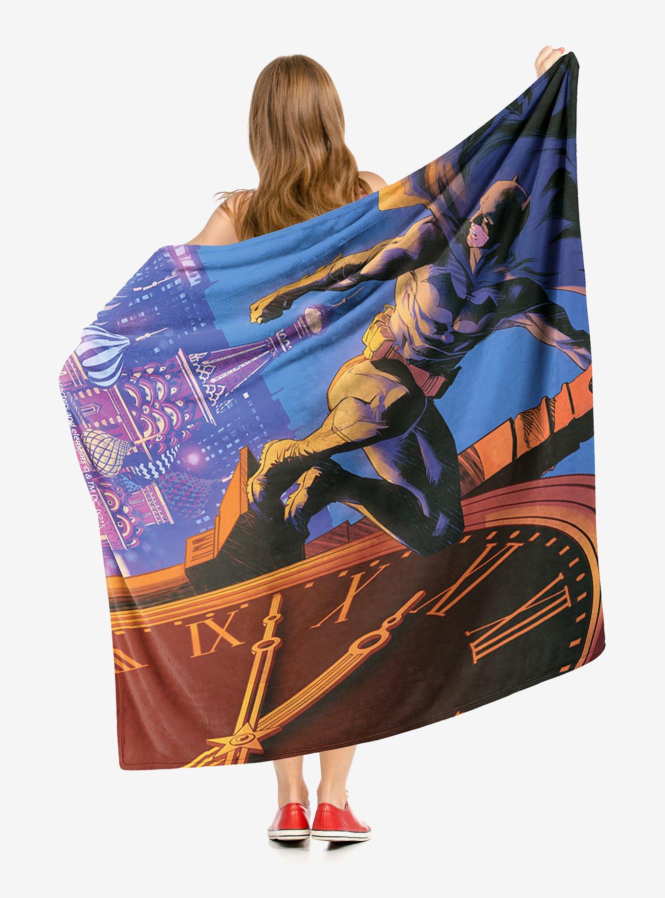 DC Comics Batman Time For Justice Throw Blanket, , hi-res