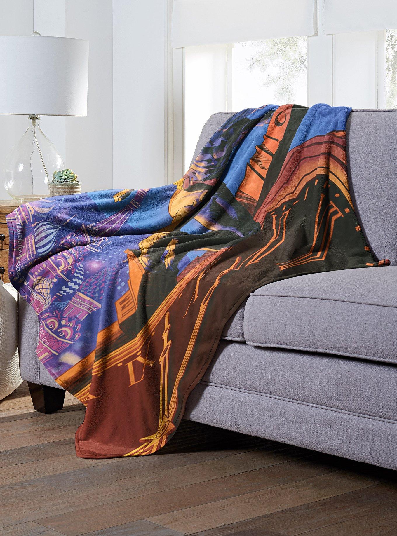 DC Comics Batman Time For Justice Throw Blanket, , alternate