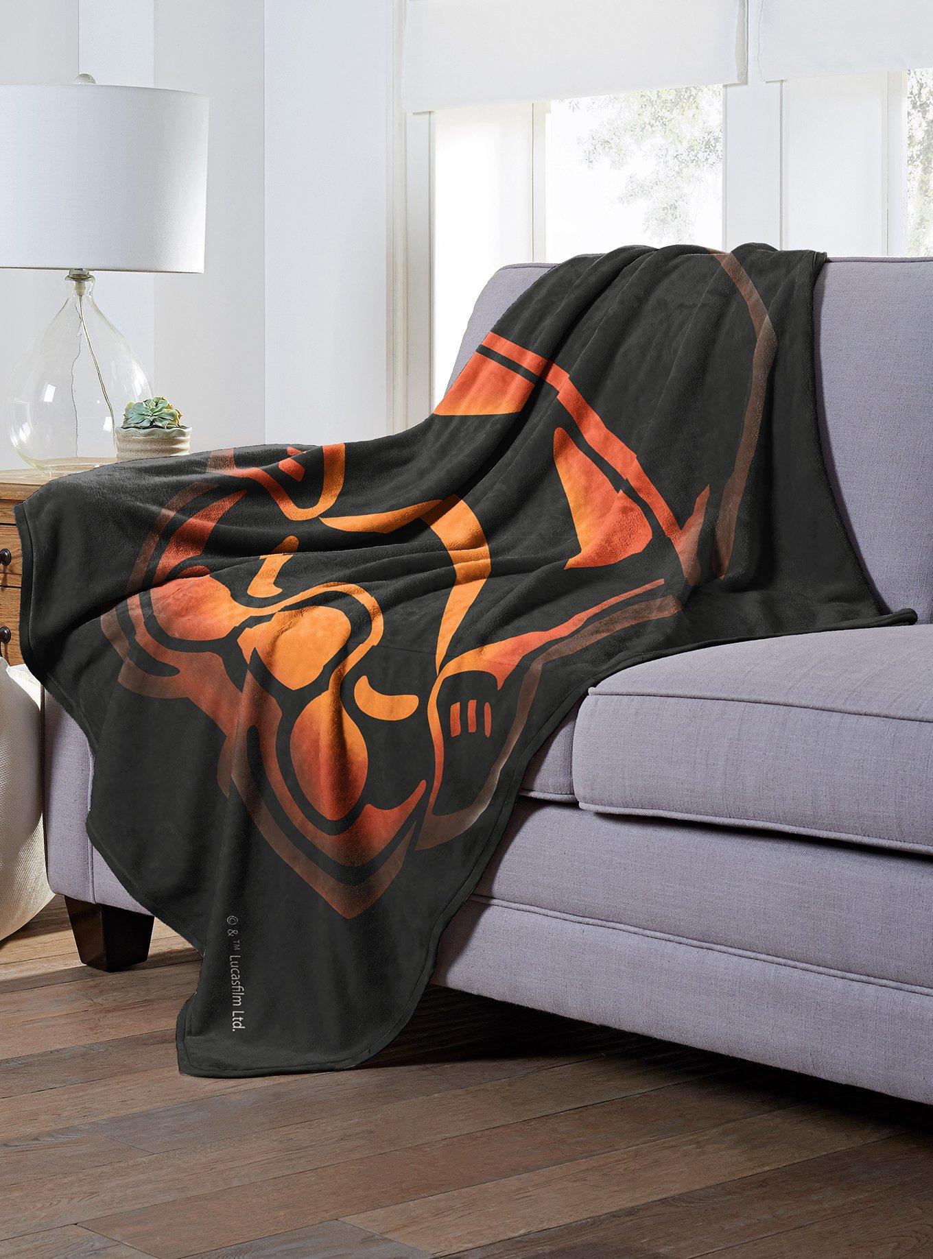 Star Wars Storm Trooper Jack-O'-Lantern Throw Blanket, , alternate