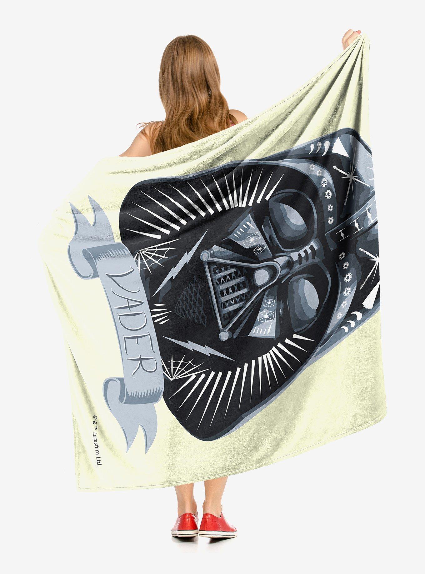 Star Wars Vader Decorated Helmet Throw Blanket, , alternate