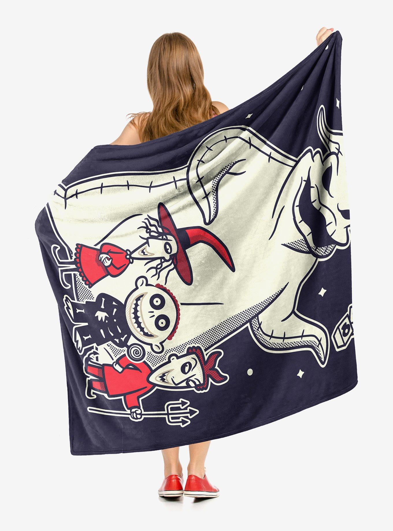 The Nightmare Before Christmas Terror Trio Throw Blanket, , alternate