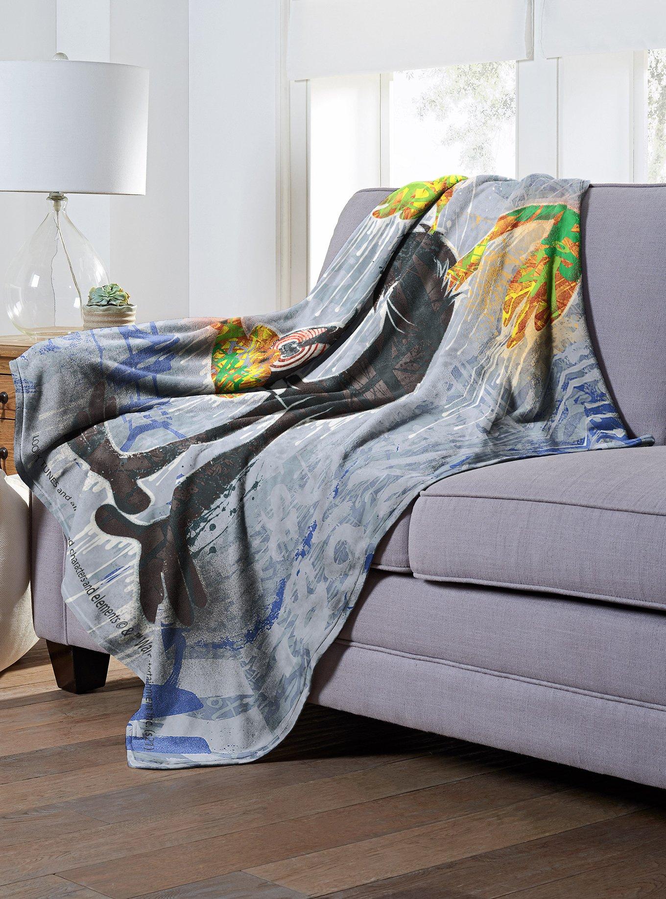 Looney Tunes Daffy Handstand Throw Blanket, , alternate