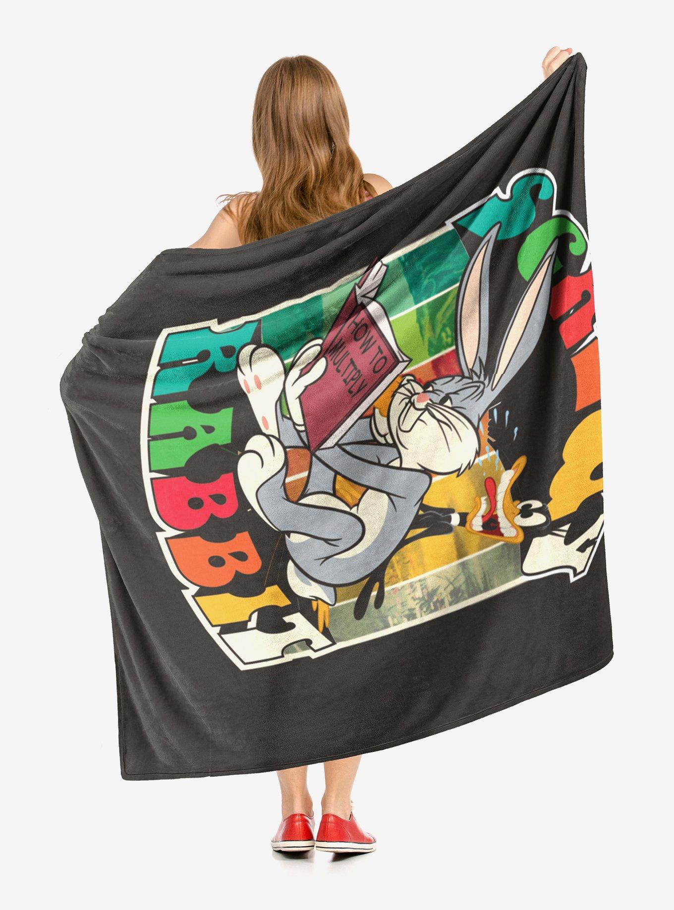 Looney Tunes Screwy Rabbit Throw Blanket, , hi-res