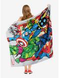 Marvel Future Fight Comic Run Throw Blanket, , alternate