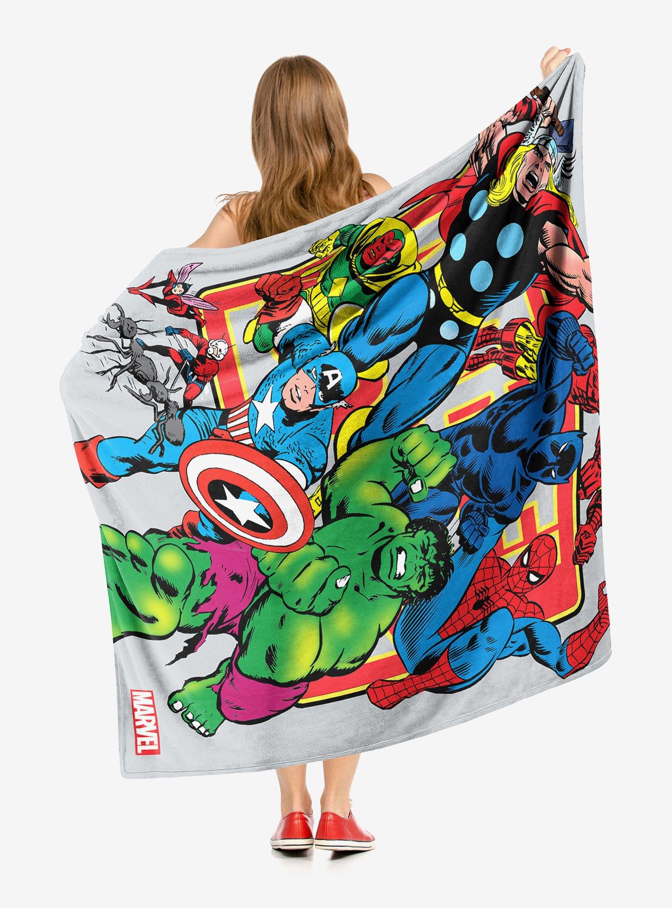 Marvel Future Fight Comic Run Throw Blanket, , hi-res