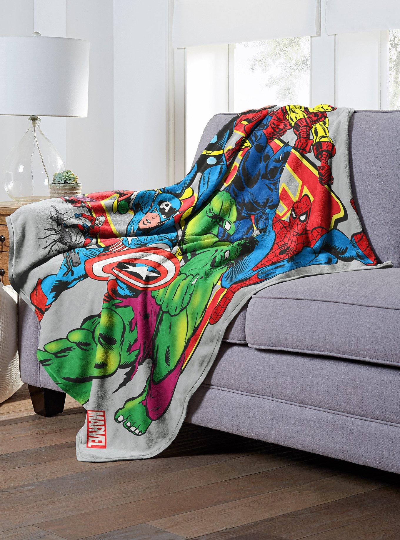 Marvel Future Fight Comic Run Throw Blanket, , alternate