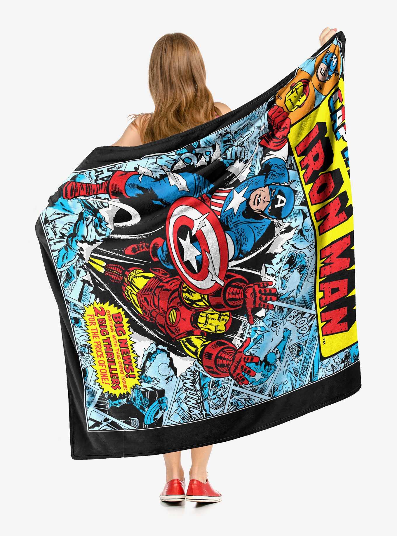Marvel Future Fight Double Feature Throw Blanket, , hi-res