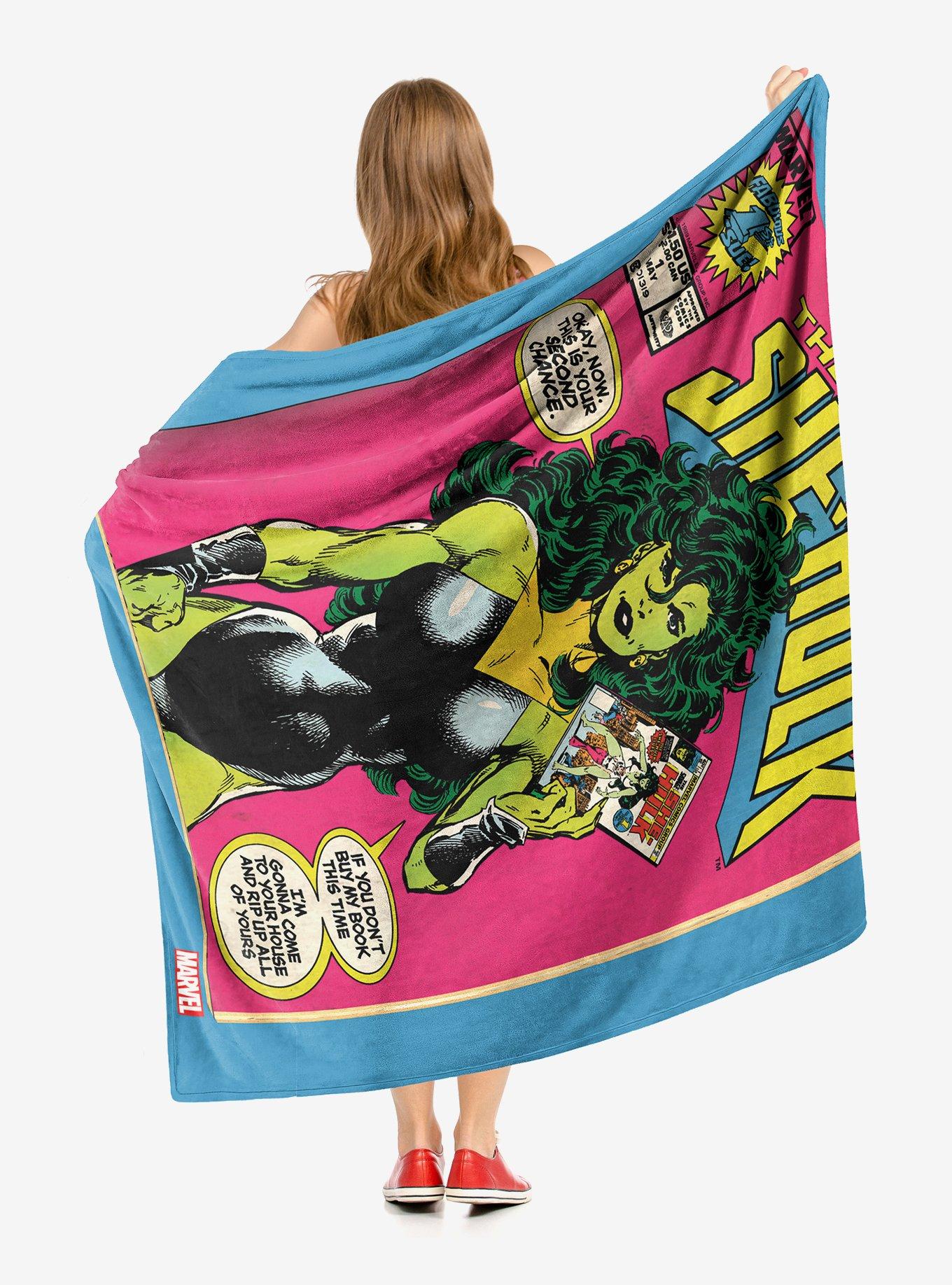 Marvel Future Fight She Hulk Throw Blanket, , hi-res