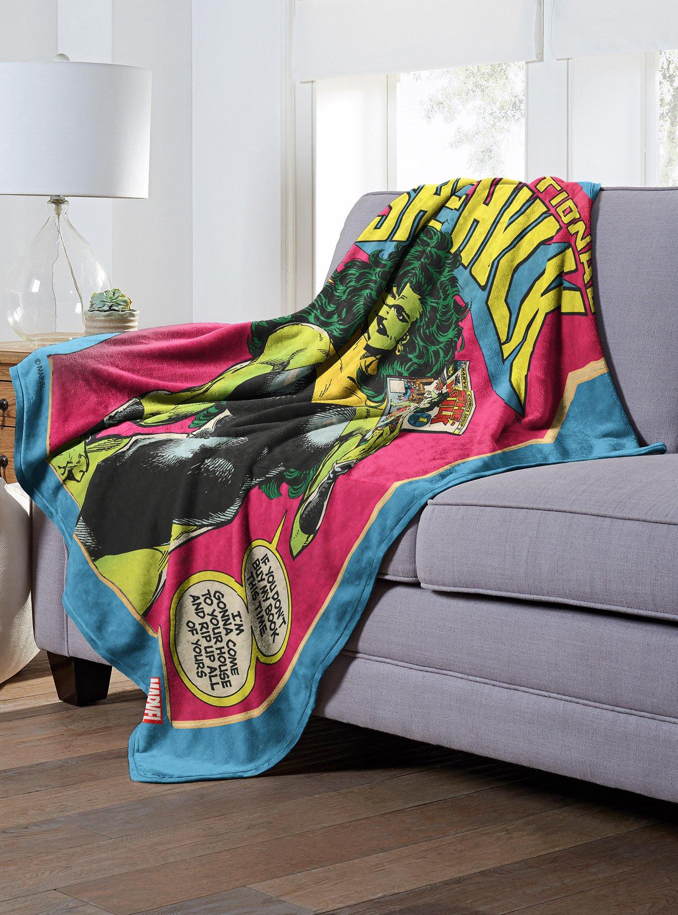 Marvel Future Fight She Hulk Throw Blanket, , alternate