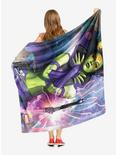 Marvel Guardians Of The Galaxy Beautiful Gamora Throw Blanket, , alternate