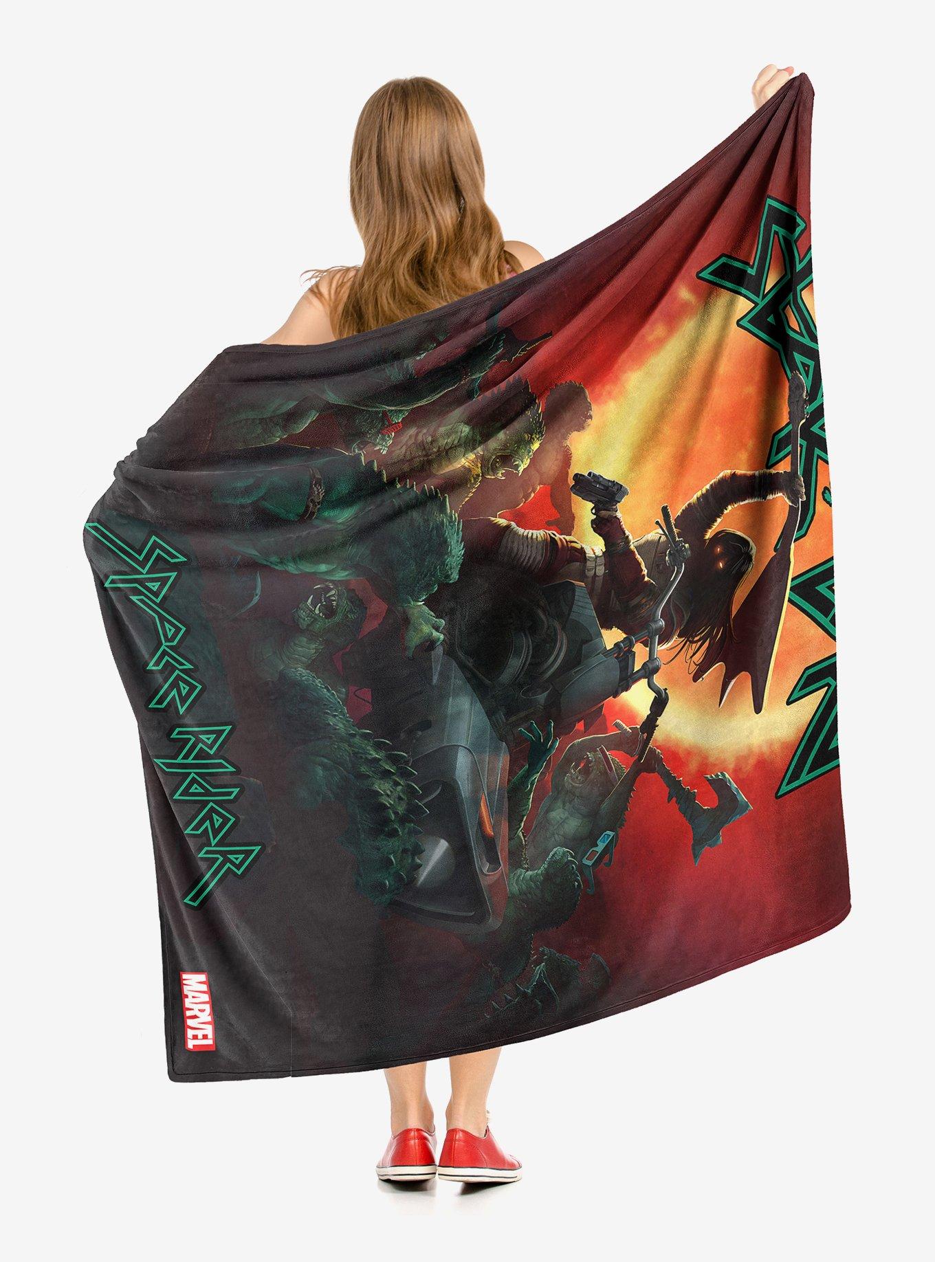 Marvel Guardians Of The Galaxy Space Rider Throw Blanket, , hi-res