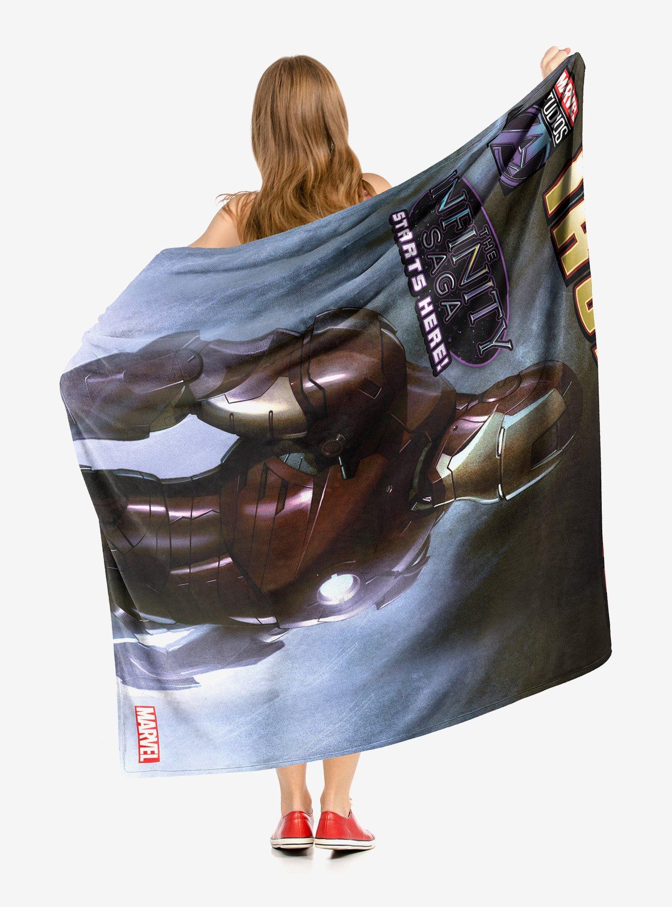 Marvel Iron Man Infinity Saga Throw Blanket, , hi-res