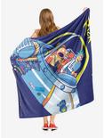 Rick And Morty Falling Apart Throw Blanket, , alternate