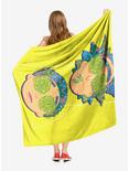 Rick And Morty Flora Head Throw Blanket, , alternate
