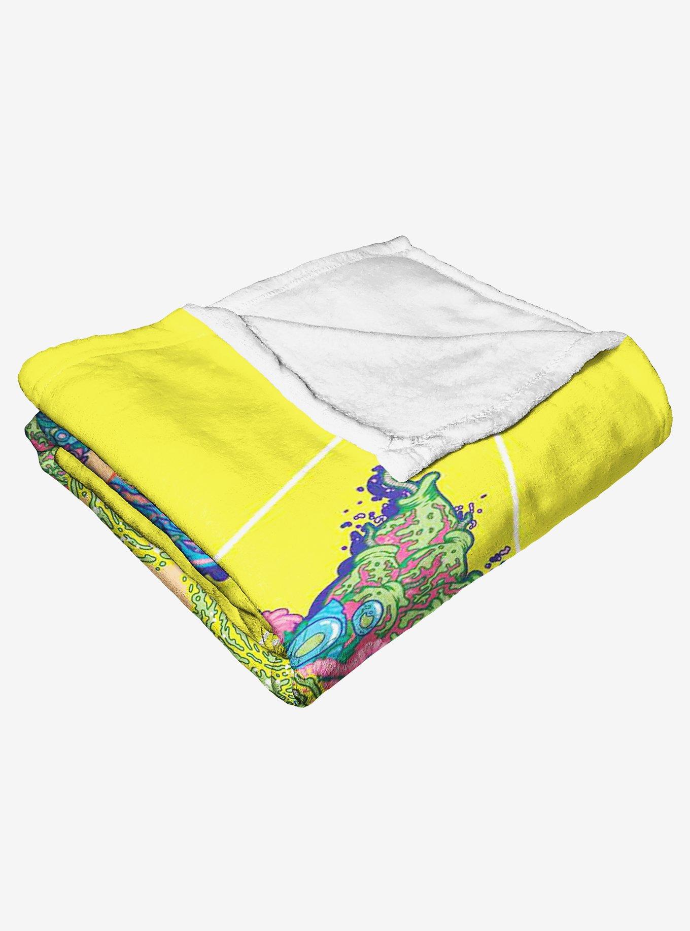 Rick And Morty Flora Head Throw Blanket, , alternate
