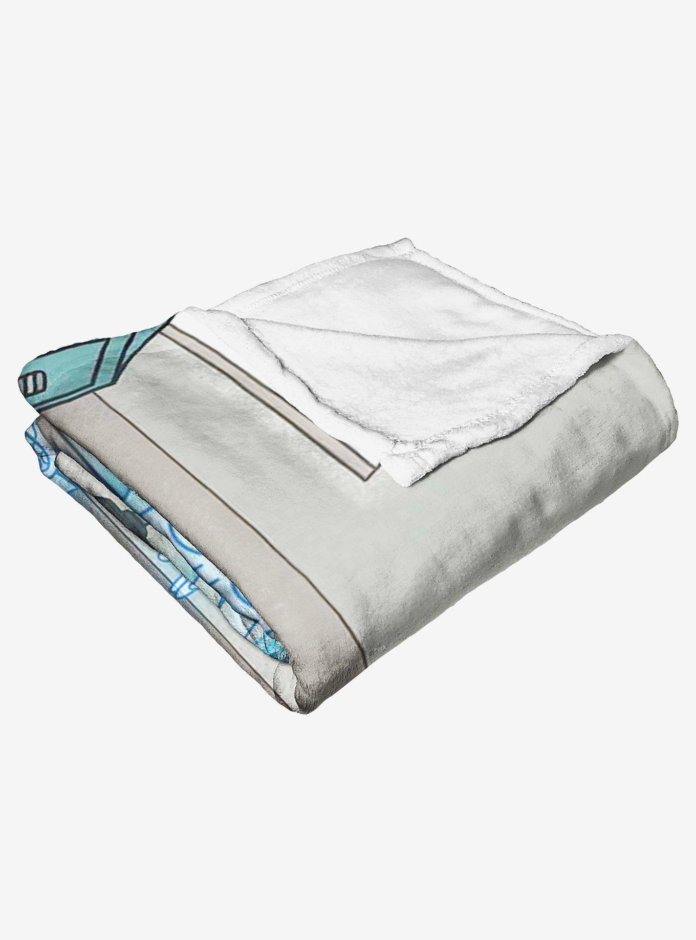 Rick And Morty Hologram Chicken Throw Blanket, , alternate