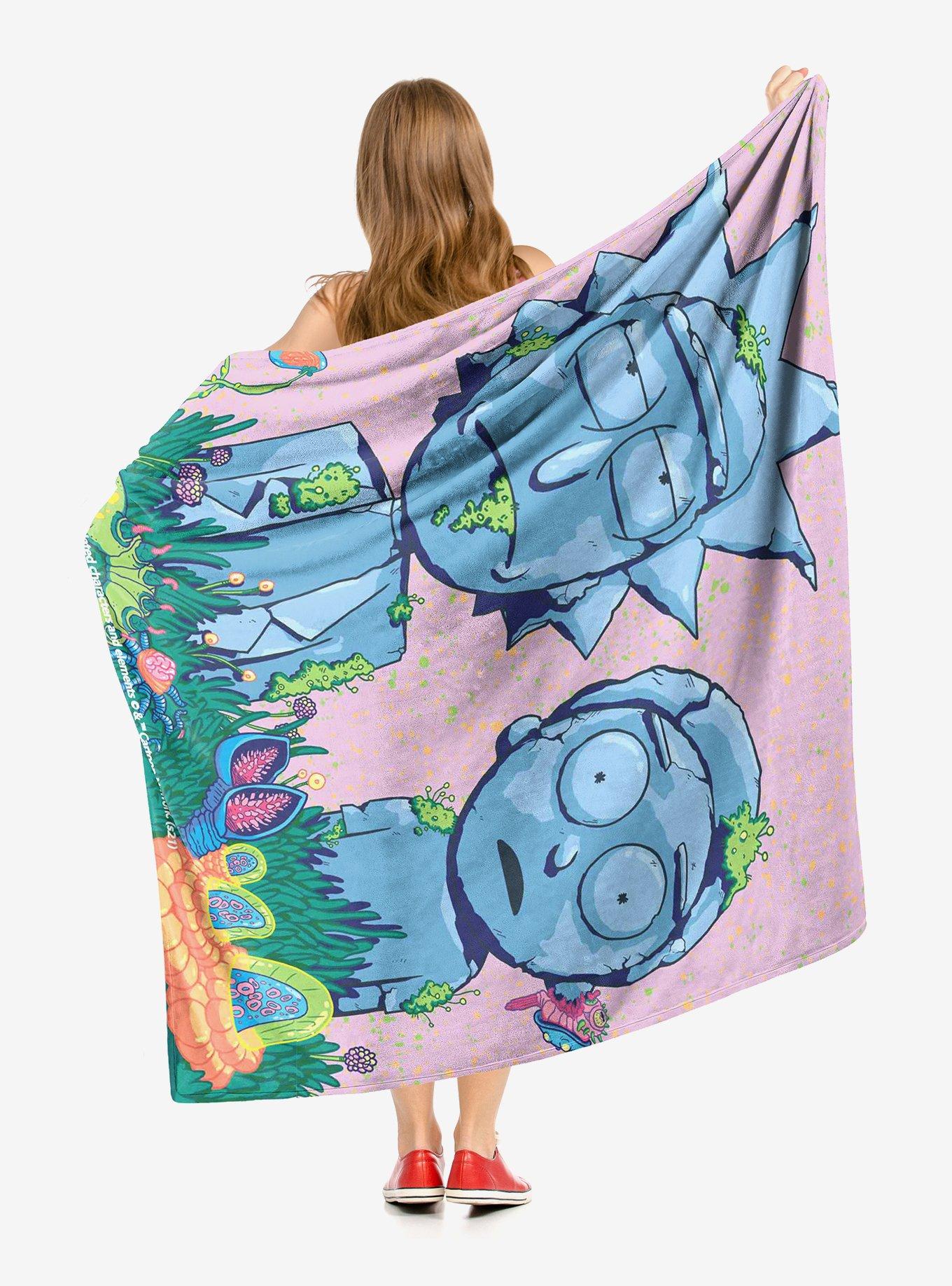 Rick And Morty Made Of Stone Throw Blanket, , hi-res