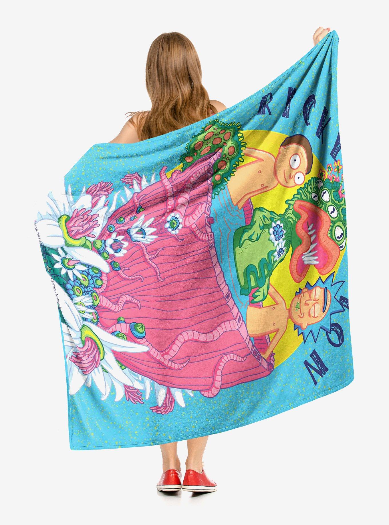 Rick And Morty Ricklaxation Throw Blanket, , hi-res