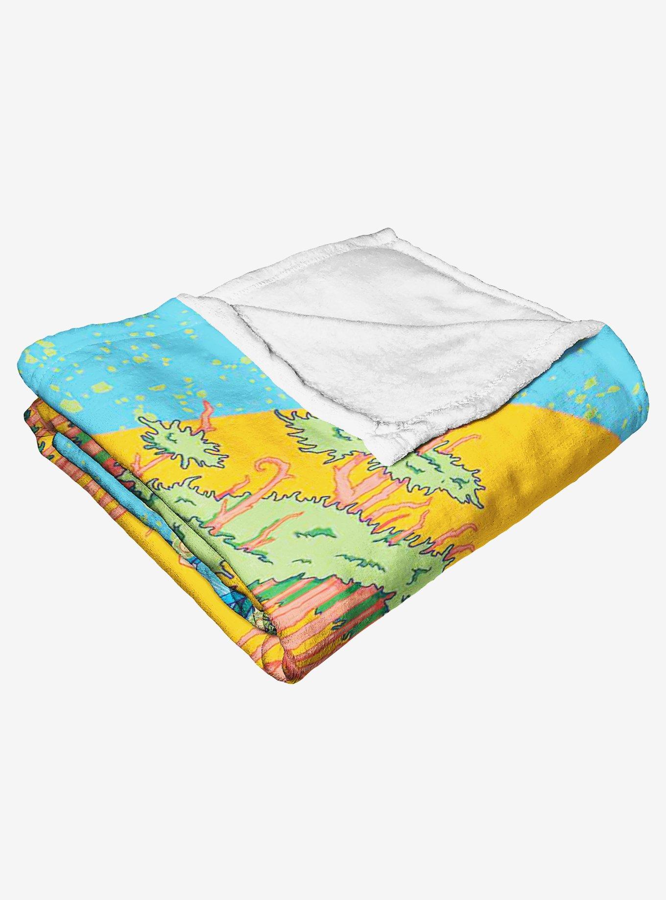 Rick And Morty Ricktanical Throw Blanket, , alternate