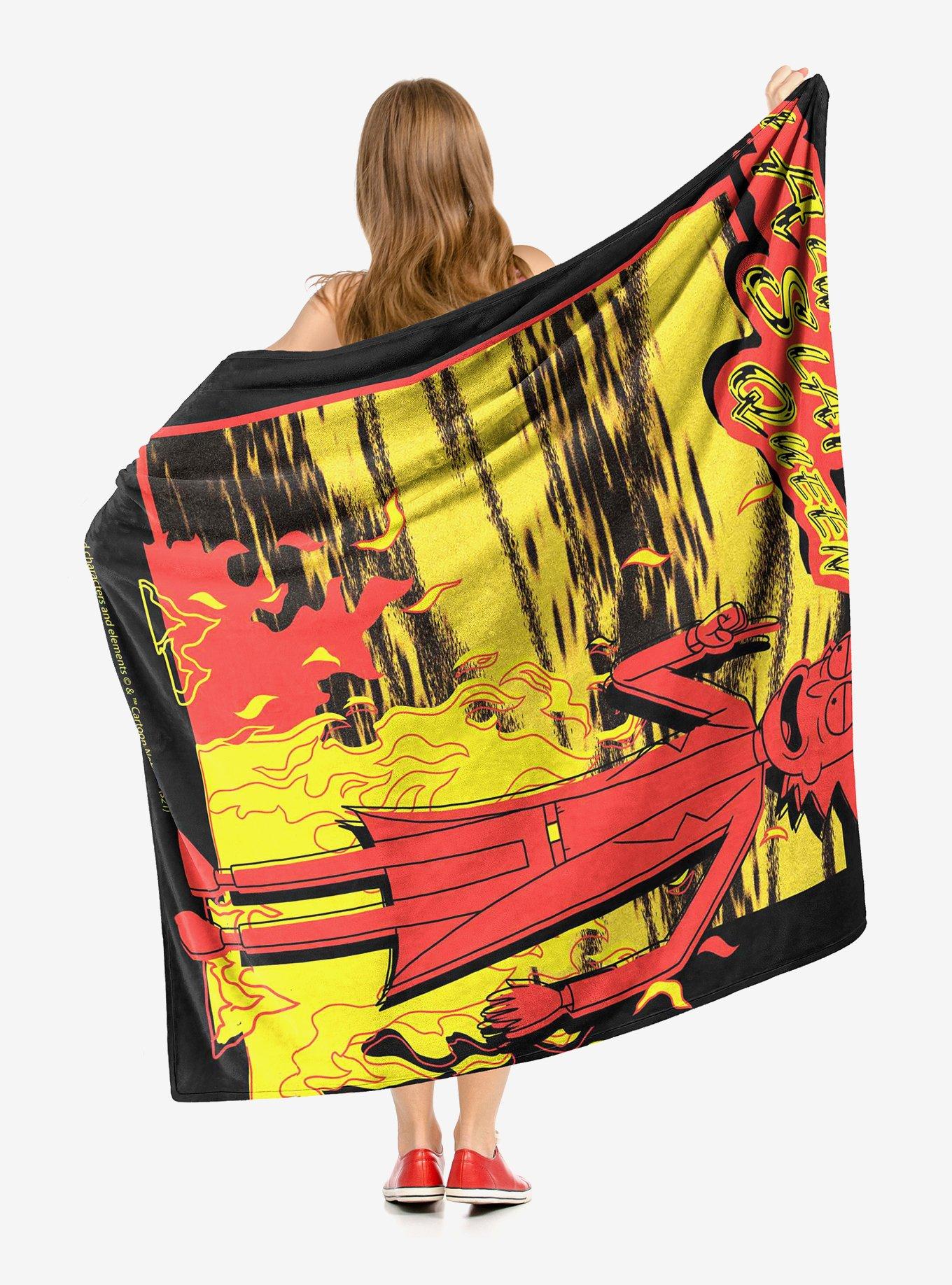 Rick And Morty Slay Queen Throw Blanket, , hi-res