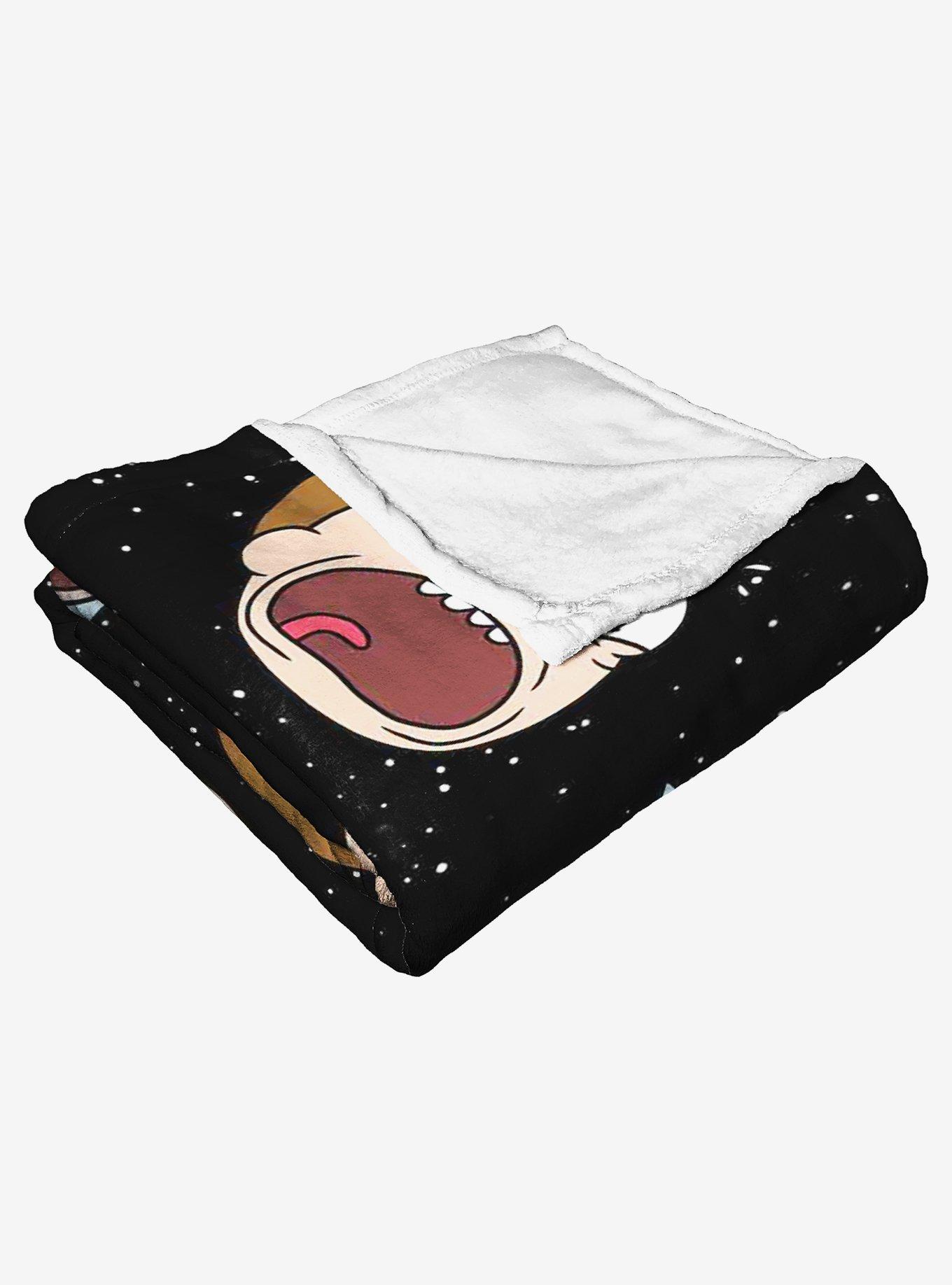 Rick And Morty Talking Heads Throw Blanket, , alternate